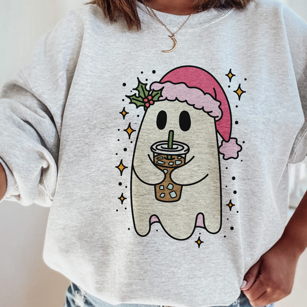 Christmas Ghost Crewneck Sweatshirt