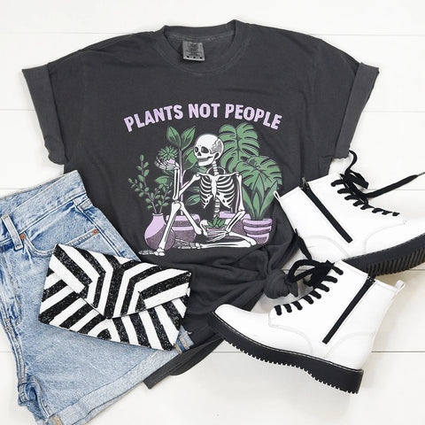 Plants Not People Comfort Colors Tshirt