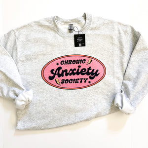 Chronic Anxiety Society Crewneck Sweatshirt