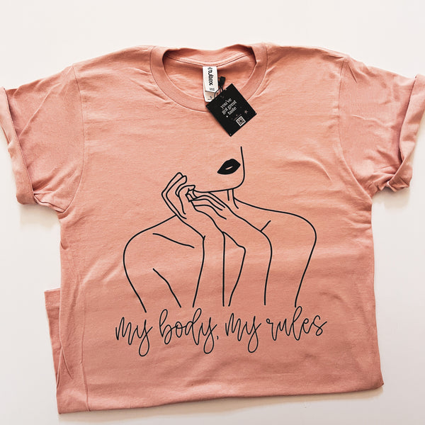 My Body, My Rules Empowerment Graphic Tshirt