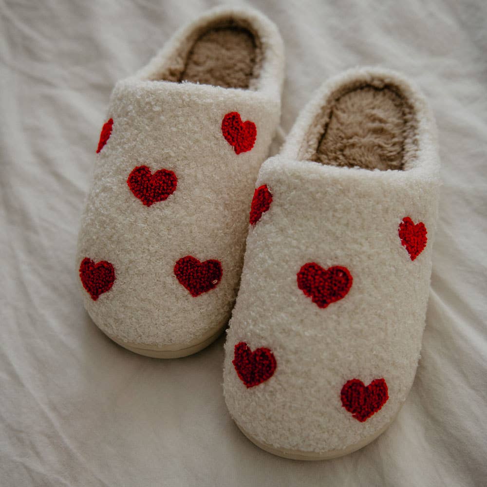 Heart Valentine's Day Slippers