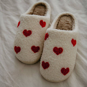 Heart Valentine's Day Slippers